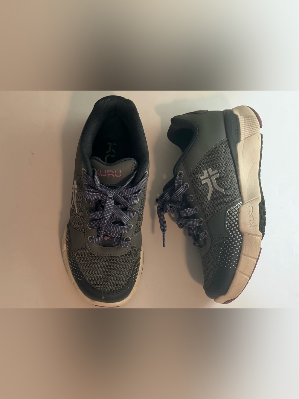 KURU Quantum 2.0 Women's Walking Fitness Sneakers - Size 6 M - Pewter Night Sky - Picture 1 of 12